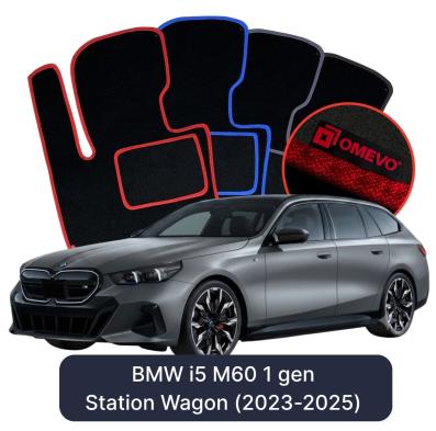 Velours-Autofußmatten OMEVO für BMW i5 M60 1 gen Kombi (2023-2025)