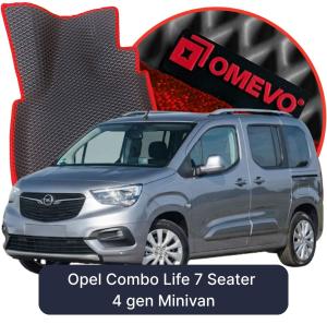 OMEVO 5D Pro EVA Fußmatten für Opel Combo Life 7-Sitzer 4 gen Minivan (2018-2026)