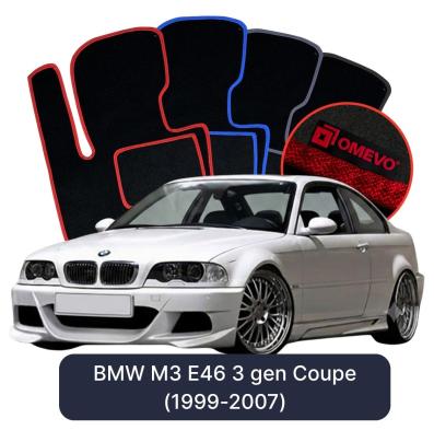 Velours-Autofußmatten OMEVO für BMW M3 E46 3 gen Coupe (1999-2007)