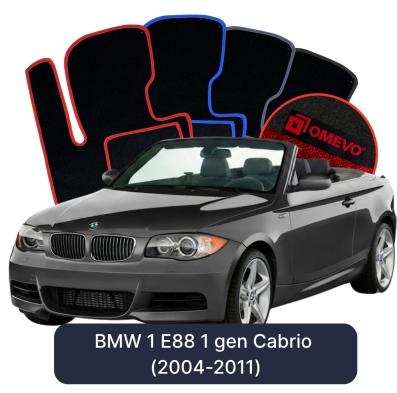 Velours-Autofußmatten OMEVO für BMW 1er E88 1 gen Cabrio (2004-2011)