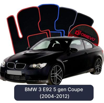 Velours-Autofußmatten OMEVO für BMW 3er E92 5 gen Coupe (2004-2012)