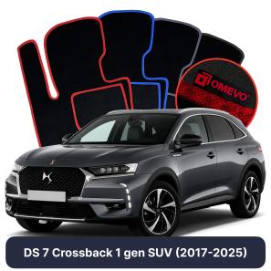 Velours-Autofußmatten OMEVO für DS 7 Crossback 1 gen SUV (2017-2025)