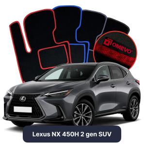 Velours-Autofußmatten OMEVO für Lexus NX 450H 2 gen SUV (2021-2025)