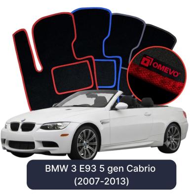 Velours-Autofußmatten OMEVO für BMW 3 E93 5 gen Cabrio (2007-2013)