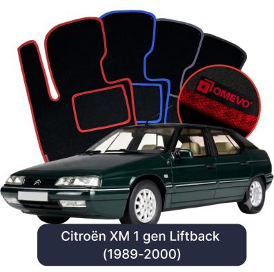 Velours-Autofußmatten OMEVO für Citroën XM 1 gen Liftback (1989-2000)