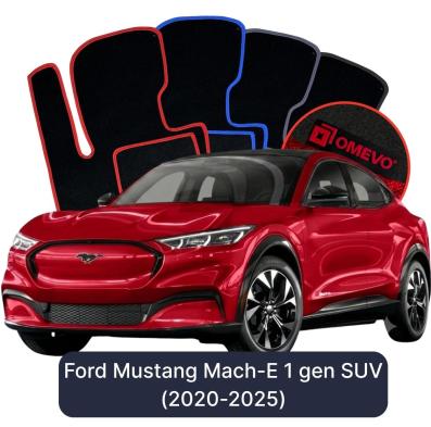 Velours-Autofußmatten OMEVO für Ford Mustang Mach-E 1 gen SUV (2020-2025)