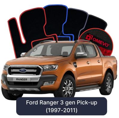 Velours-Autofußmatten OMEVO für Ford Ranger 3 gen Pick-up (1997-2011)