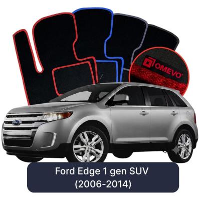 Velours-Autofußmatten OMEVO für Ford Edge 1 gen SUV (2006-2014)