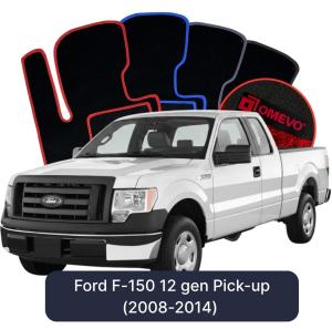OMEVO Velours-Autofußmatten für Ford F-150 12 gen Pick-up (2008-2014)