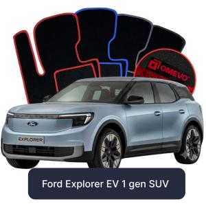 OMEVO Velours-Autofußmatten für Ford Explorer EV 1 gen SUV (2024-2025)