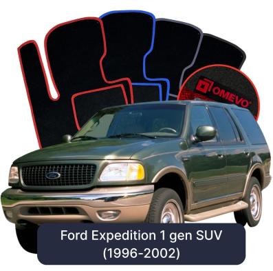Velours-Autofußmatten OMEVO für Ford Expedition SUV 1 gen (1996-2002)