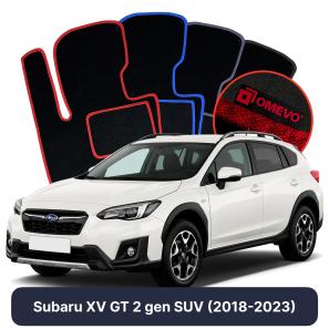 Velours-Autofußmatten OMEVO für Subaru XV GT 2 gen SUV (2018-2023)