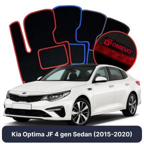 Velours-Autofußmatten OMEVO für Kia Optima JF 4 gen Limousine (2015-2020)