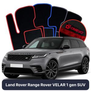 OMEVO Velours-Autofußmatten für Land Rover Range Rover VELAR 1 gen SUV (2017-2025)