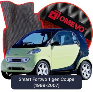 OMEVO 5D Pro EVA Fußmatten für Smart Fortwo 1 gen Coupe (1998-2007)
