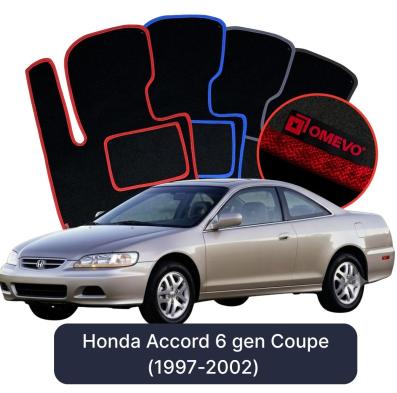 Velours-Autofußmatten OMEVO für Honda Accord 6 gen Coupe (1997-2002)