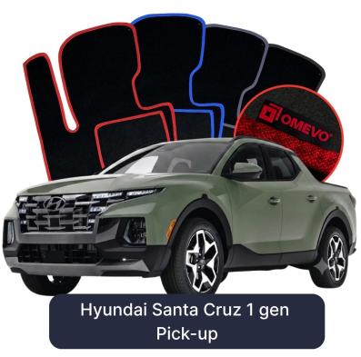Velours-Autofußmatten OMEVO für Hyundai Santa Cruz 1 gen Pick-up (2021-2025)