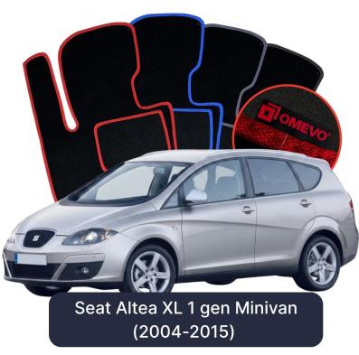 Velours-Autofußmatten OMEVO für Seat Altea XL 1 gen Minivan (2004-2015)