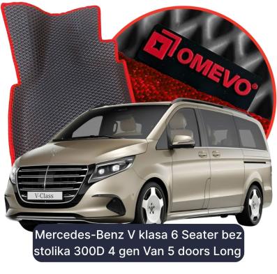 EVA Autoteppiche OMEVO für Mercedes-Benz V klasa 6-Sitzer ohne Tisch 300D 4 gen Van 5 Türer Langversion (2023-2026)