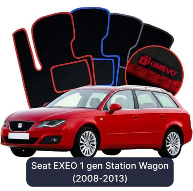 Velours-Autofußmatten OMEVO für Seat EXEO 1 gen Kombi (2008-2013)