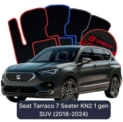 Velours-Autofußmatten OMEVO für Seat Tarraco 7-Sitzer KN2 1 gen SUV (2018-2024)