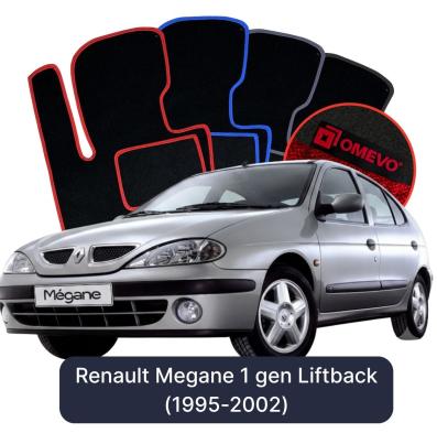 Velours-Autofußmatten OMEVO für Renault Megane 1 gen Liftback (1995-2002)