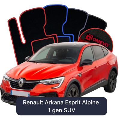 Velours-Autofußmatten OMEVO für Renault Arkana Esprit Alpine 1 gen SUV (2023-2025)