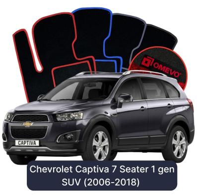 Velours-Autofußmatten OMEVO für Chevrolet Captiva 1 gen SUV (2006-2018)