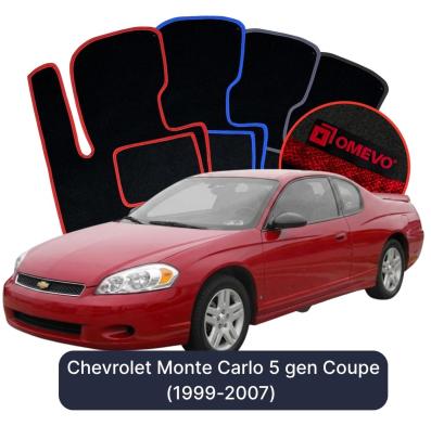 Velours-Autofußmatten OMEVO für Chevrolet Monte Carlo 5 gen Coupe (1999-2007)