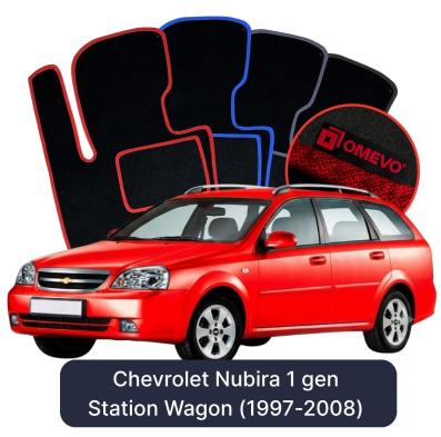 Velours-Autofußmatten OMEVO für Chevrolet Nubira 1 gen Kombi (1997-2008)