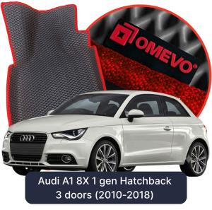 OMEVO 5D Pro EVA Fußmatten für Audi A1 8X 1 gen Kompakt 3 Türer (2010-2018)