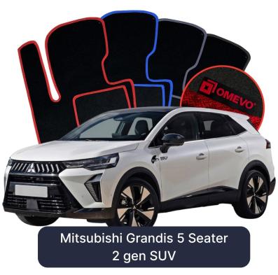 Velours-Autofußmatten OMEVO für Mitsubishi Grandis 5-Sitzer 2 gen SUV (2025-2026)