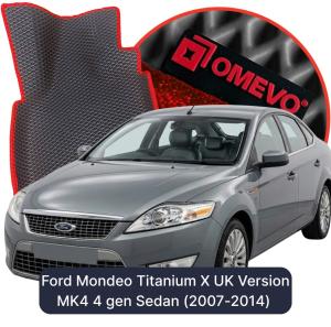 OMEVO 5D Pro EVA Fußmatten für Ford Mondeo Titanium X Englische Ausführung MK4 4 gen Limousine (2007-2014)