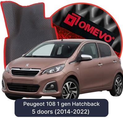EVA Autoteppiche OMEVO für Peugeot 108 1 gen Kompakt 5 Türer (2014-2022)