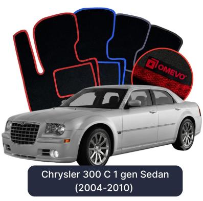 Velours-Autofußmatten OMEVO für Chrysler 300 C 1 gen Limousine (2004-2010)