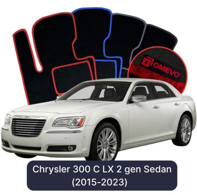 Velours-Autofußmatten OMEVO für Chrysler 300 C LX 2 gen Limousine (2011-2023)