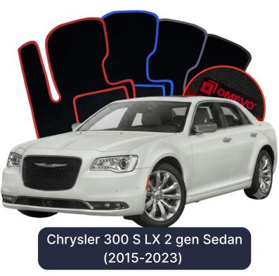 Velours-Autofußmatten OMEVO für Chrysler 300 S LX 2 gen Limousine (2015-2023)