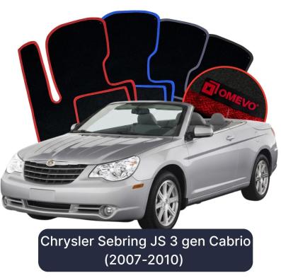 Velours-Autofußmatten OMEVO für Chrysler Sebring JS 3 gen Cabrio (2007-2010)