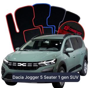 OMEVO Velours-Autofußmatten für Dacia Jogger 5-sitzer 1 gen SUV (2021-2025)