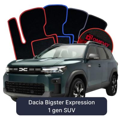 Velours-Autofußmatten OMEVO für Dacia Bigster Expression 1 gen SUV (2024-2025)