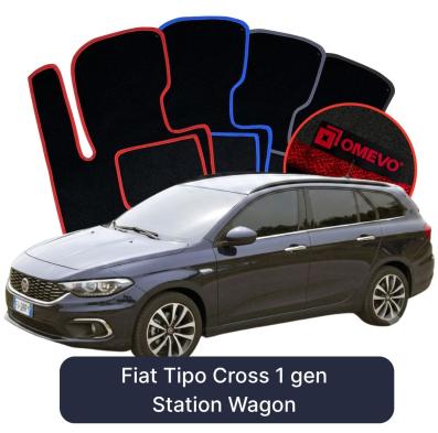 Velours-Autofußmatten OMEVO für Fiat Tipo Cross 1 gen Kombi (2015-2025)