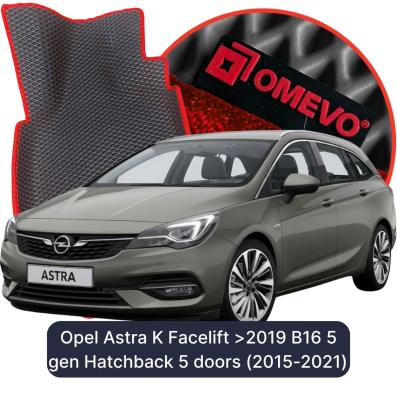 EVA Autoteppiche OMEVO für Opel Astra K Facelift >2019 B16 5 gen Kompakt 5 Türer (2015-2021)