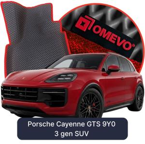 OMEVO 5D Pro EVA Fußmatten für Porsche Cayenne GTS 9Y0 3 gen SUV (2018-2026)