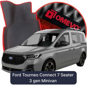 OMEVO 5D Pro EVA Fußmatten für Ford Tourneo Connect 7-Sitzer 3 gen Minivan (2022-2026)