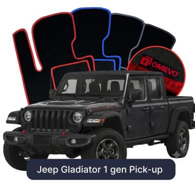 Velours-Autofußmatten OMEVO für Jeep Gladiator 1 gen Pick-up (2019-2025)