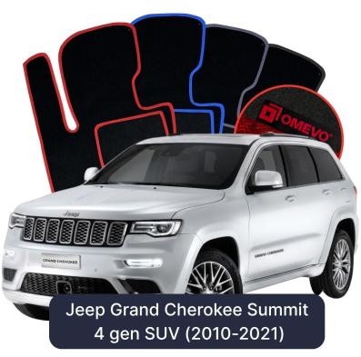 Velours-Autofußmatten OMEVO für Jeep Grand Cherokee Summit 4 gen SUV (2010-2021)