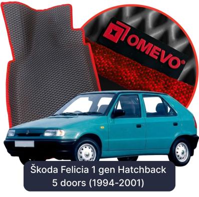 EVA Autoteppiche OMEVO für Škoda Felicia 1 gen Kompakt 5 Türer (1994-2001)