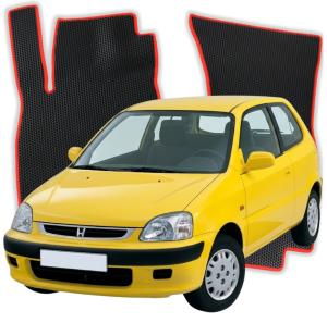 OMEVO EVA Fußmatten® für Honda Logo 1 gen Kompakt 3 Türer (1996-2001)