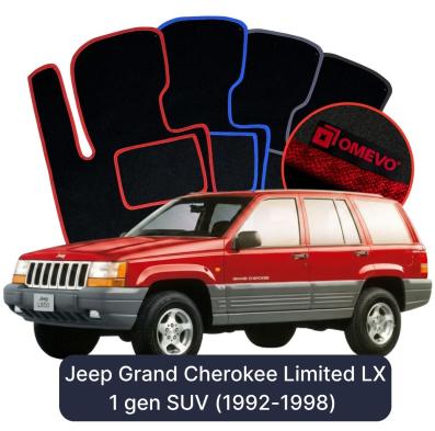 Velours-Autofußmatten OMEVO für Jeep Grand Cherokee Limited LX 1 gen SUV (1992-1998)