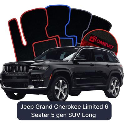 Velours-Autofußmatten OMEVO für Jeep Grand Cherokee Limited 6-Sitzer 5 gen SUV (2021–2025)